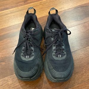 Used Hoka Bondi 6 Black on Black